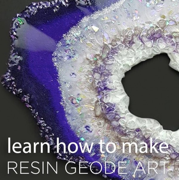 resin geode art